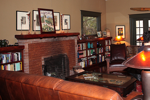 click to view larger image Living room in a 1906 Arts & Crafts home on the 2009 Martinez Home Tour